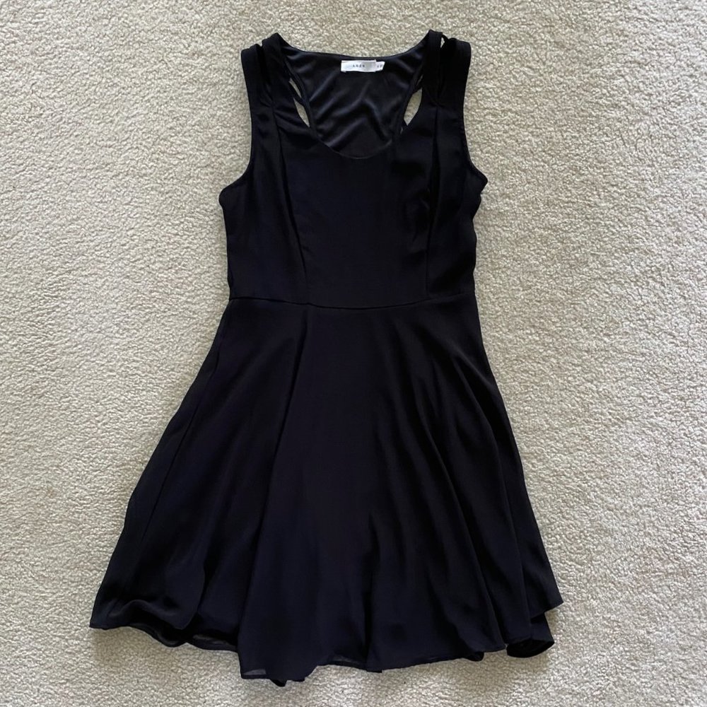 Lush Fit & Flare Black Dress Size M